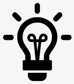 Lightbulb Light Sparks - Inspiration Icon Png, Transparent Png, Transparent PNG