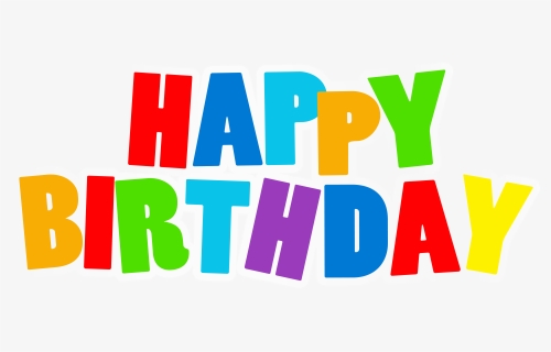 Happy Birthday Png Text , Png Download - Happy Birthday Color Png, Transparent Png, Transparent PNG