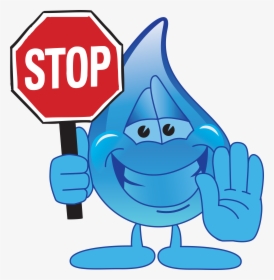 Stop Sign Clip Art - Water Leak Clip Art, HD Png Download, Transparent PNG