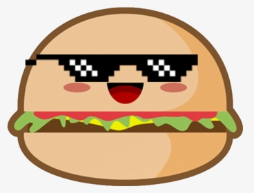 Mlgburger Discord Emoji - Kawaii Burger Transparent, HD Png Download, Transparent PNG