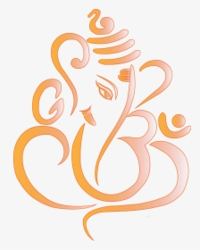 Ganpati Art Png - Logo Transparent Ganesh Png, Png Download, Transparent PNG