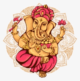 Ganesha Shiva Illustration Cartoon - Lord Ganesh, HD Png Download, Transparent PNG