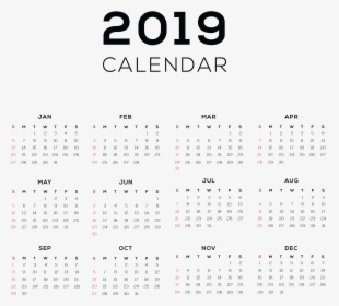 Calendar 2019 Png, Transparent Png, Transparent PNG
