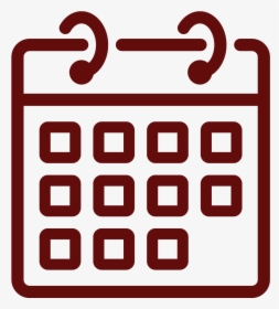 Calendar Register Fingerprinting - White Calendar Outline Png, Transparent Png, Transparent PNG