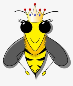 Cartoon Of Queen Bee - Clip Art Pictures Of Bees, HD Png Download, Transparent PNG