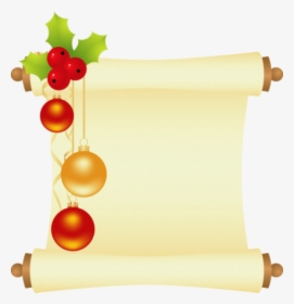 Clip Art Scroll, Holly Clipart Scroll Holly Scroll - Christmas Scroll Clipart, HD Png Download, Transparent PNG