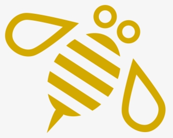 Minimal Bee Or Bumblebee Clip Arts - Bee Logo Vector Png, Transparent Png, Transparent PNG