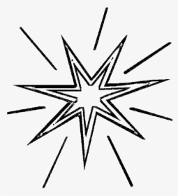 Star Coloring Pages Shining - Shiny Star Coloring Pages, HD Png Download, Transparent PNG