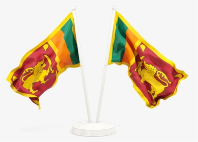 Two Waving Flags - Us Flag And Sri Lankan Flag, HD Png Download, Transparent PNG
