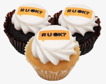 R U Ok Day Individual Cupcakes - Ru Ok Day Cupcakes, HD Png Download, Transparent PNG