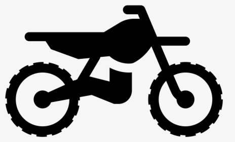 Dirt Bike Filled Icon - Simple Dirt Bike Silhouette, HD Png Download, Transparent PNG