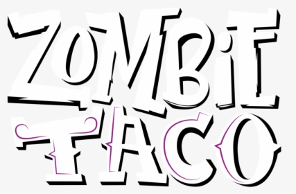 Zombietaco Logo White Stacked 01 - Calligraphy, HD Png Download, Transparent PNG