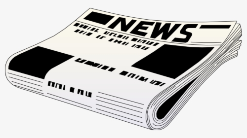 Newspaper Clipart Png - Newspaper Black And White, Transparent Png, Transparent PNG