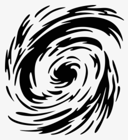 Swirl Background Png - Black And White Hurricane, Transparent Png, Transparent PNG