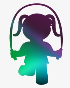 Transparent Girl With Jump Rope Png Clipart Free Download - Illustration, Png Download, Transparent PNG