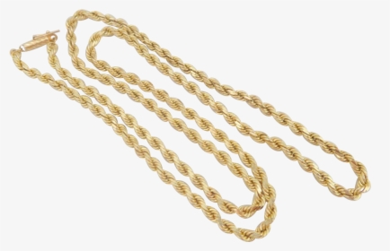 Gold Rope Png - Gold Rope Chain Transparent Background, Png Download, Transparent PNG