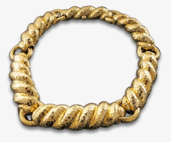 Textured Gold Necklace By David Webb - Bracelet, HD Png Download, Transparent PNG