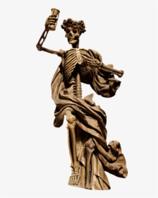 Skeleton, The Death, Png Sculpture, Statue, Death - Sculpture Png, Transparent Png, Transparent PNG