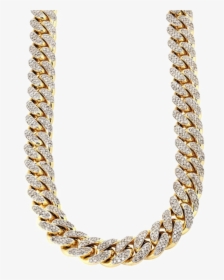 Chain Png Background - Iced Out Diamond Chain, Transparent Png, Transparent PNG