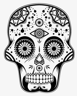 Skull Png Image Free Download - Symbol For Dia De Los Muertos, Transparent Png, Transparent PNG