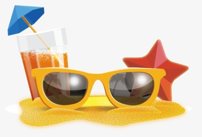Beach Vector Sunglasses Resort Pattern Hq Image Free - Beach Sunglasses Png, Transparent Png, Transparent PNG