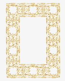 Gold Ornate Geometric Frame 2 No Background Clip Arts - Gold Frame With No Background, HD Png Download, Transparent PNG