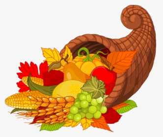 Thanksgiving-dinner - Cornucopia Free Clipart, HD Png Download, Transparent PNG