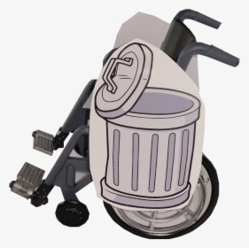 Trash Can In A Wheelchair, HD Png Download, Transparent PNG