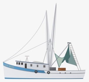 Drawing Of Shrimp Boat, HD Png Download, Transparent PNG