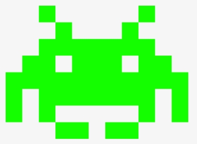 Space Invaders Alien Png Image Background - Very Easy Pixel Art, Transparent Png, Transparent PNG