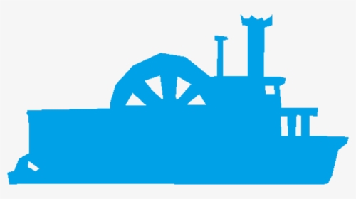 Paddlewheel Boat Clip Arts - Transparent Background Paddle Steamer River Boat Clipart, HD Png Download, Transparent PNG