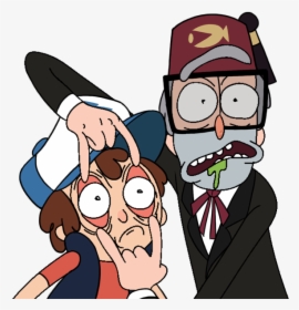 Rick And Morty Clipart Different Kind - Gravity Falls And Rick And Morty Art, HD Png Download, Transparent PNG