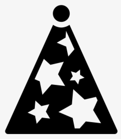 Birthday Hat Filled Icon - Colored Stars Different Sizes, HD Png Download, Transparent PNG