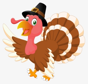 Turkey Cartoon Royalty-free - Thanksgiving Turkey Transparent Background, HD Png Download, Transparent PNG