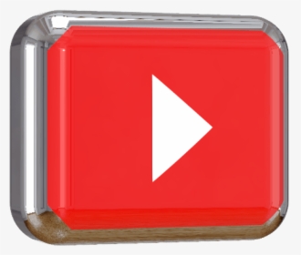 Youtube Play Button 3d Png - Traffic Sign, Transparent Png, Transparent PNG