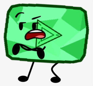 Emerald Play Button Pose - Emerald Play Button, HD Png Download, Transparent PNG
