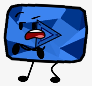 Emerald Play Button But Its Sapphire Pose - Youtube Creator Awards, HD Png Download, Transparent PNG