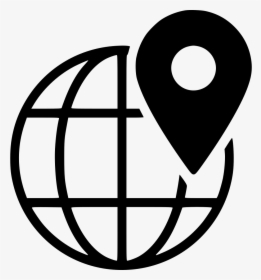 Transparent Black Globe Png - Globe Symbol Png, Png Download, Transparent PNG