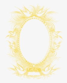Picture Pattern Frame Yellow Orange Feather Clipart - Circle, HD Png Download, Transparent PNG