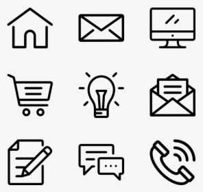 Black And White Icons, HD Png Download, Transparent PNG