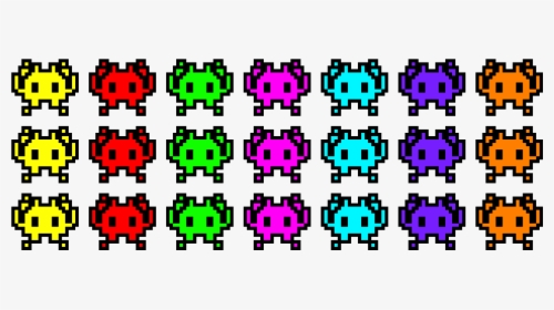 Space Invaders Png - Sprite Sheet Space Invaders, Transparent Png, Transparent PNG