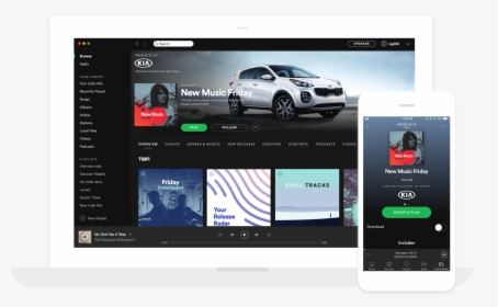 Spotify Sponsored Playlist Mockup, HD Png Download, Transparent PNG