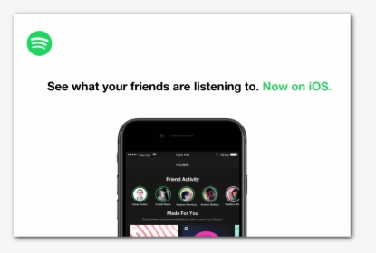Friend Activity Spotify Mobile, HD Png Download, Transparent PNG