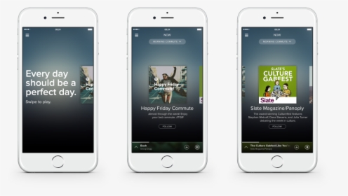 Spotify Has An All New Design, Focused On Finding The - Spotify On Phone Transparent, HD Png Download, Transparent PNG