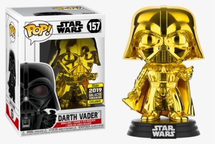Darth Vader Gold Chrome 2019 Galactic Convention Exclusive - Funko Pop Star Wars Celebration 2019, HD Png Download, Transparent PNG