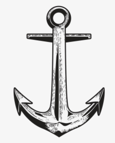 Anchor, Sea, Nautical, Symbol, Maritime, Retro, Vintage - Vintage Anchor Drawings, HD Png Download, Transparent PNG