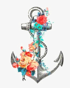 Anchor Png Background Image - Anchor Drawing Roses, Transparent Png, Transparent PNG