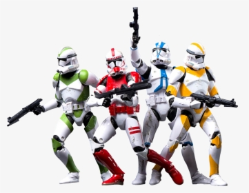 Star Wars Clone Trooper Png - Star Wars The Black Series Clone Troopers, Transparent Png, Transparent PNG