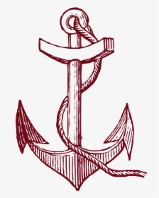 Transparent Anchors Clipart - Anchor Drawing On Wall, HD Png Download, Transparent PNG