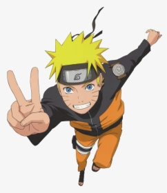 Thumb Image - Naruto Doing Peace Sign, HD Png Download, Transparent PNG